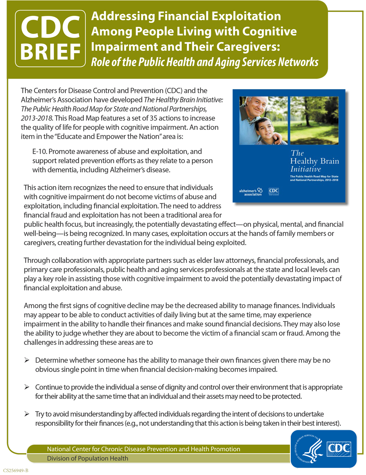 cover page: financial exploitation  among people living with cognitive impairment and their caregivers