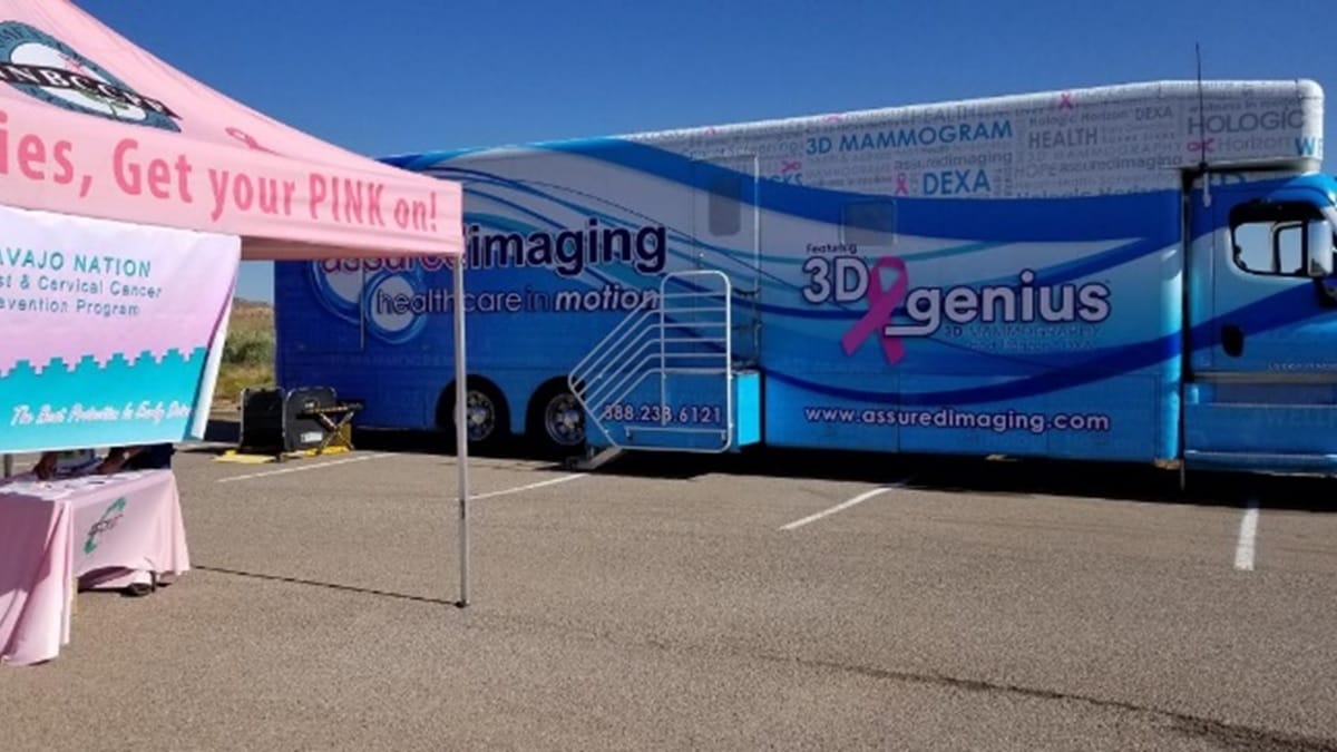 the mammogram van used by the Navajo Breast and Cervical Cancer Prevention Program