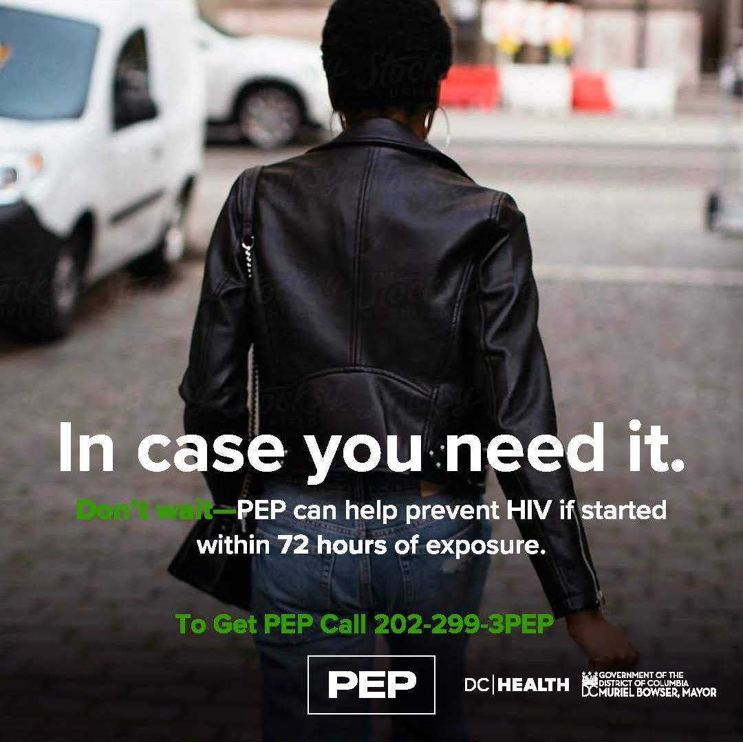 In case you need it. Don’t wait – PEP can help prevent HIV if started within 72 hours of exposure