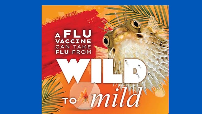 A flu vaccine can take flu from Wild to Mild. Flu can make certain health conditions worse, even if well-managed. Ask about a flu vaccine to help tame the wildest flu symptoms.