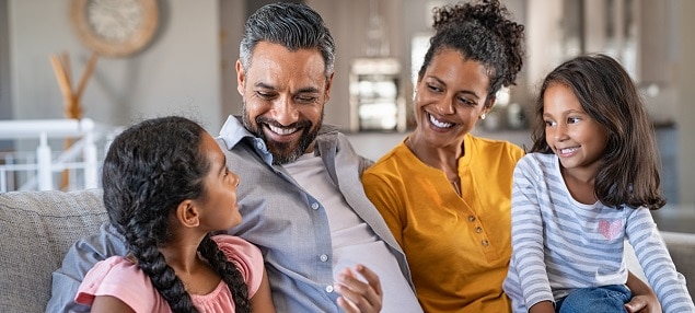 smiling family