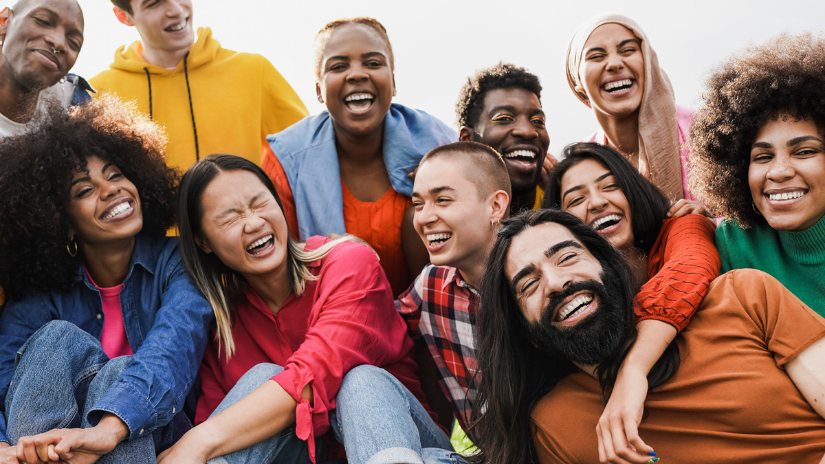 A group of people smiling.