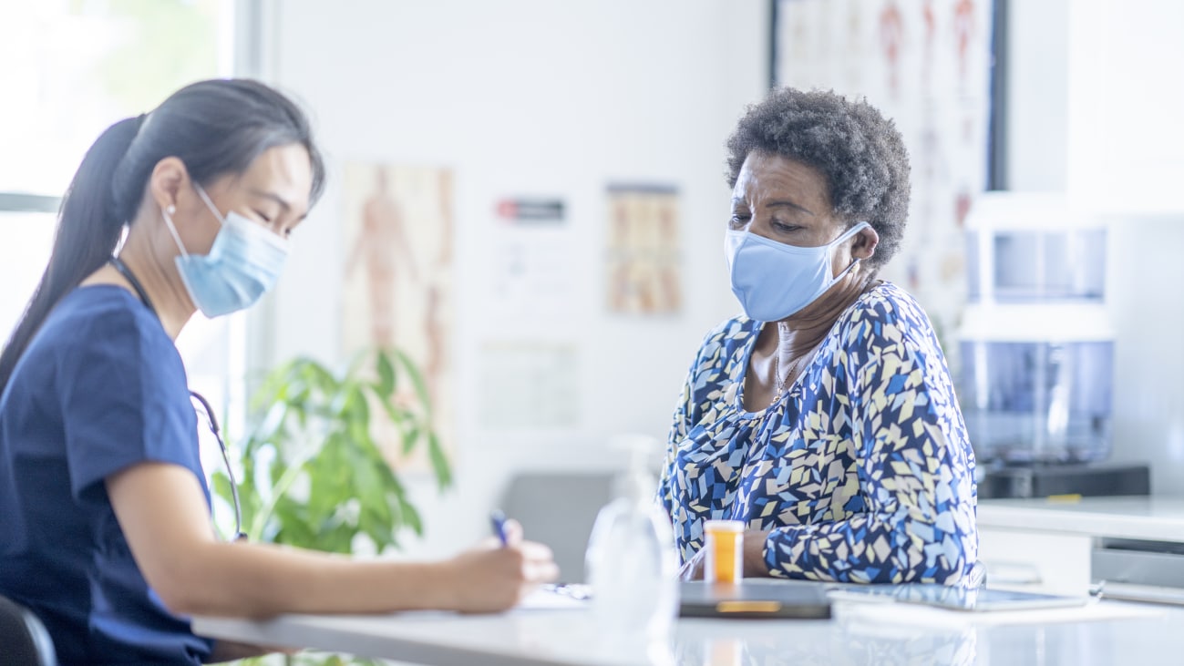 Medical assistant with patient