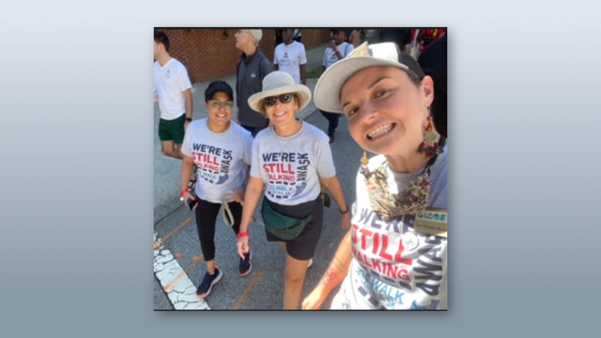 A group of colleagues participating in AIDS Walk Atlanta.