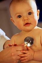 baby with stethoscope