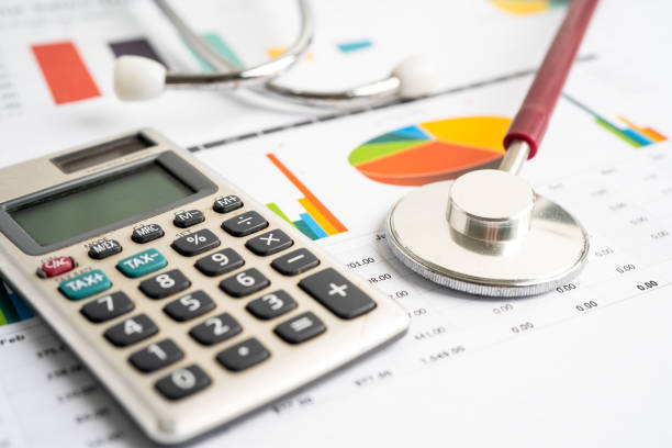 Stethoscope with financial statement