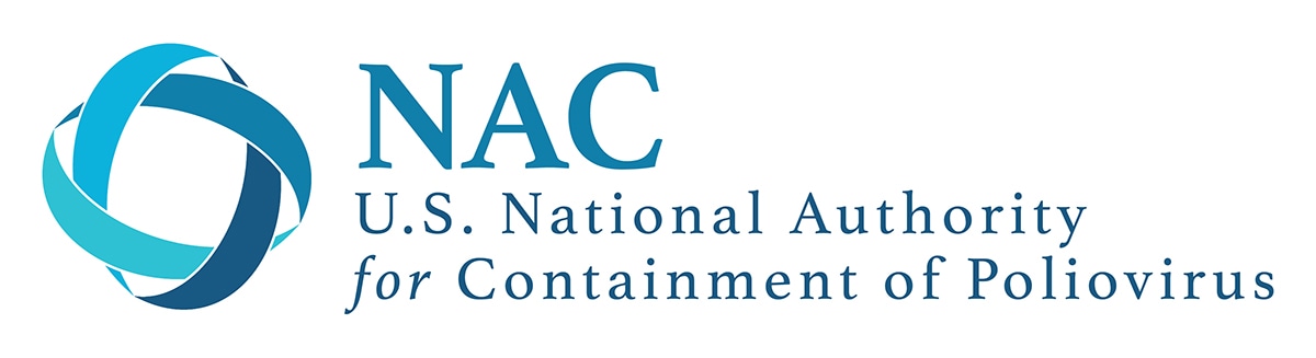 NAC U.S. National Authority or Containment of Poliovirus logo